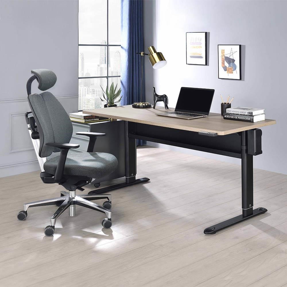 【SingBee 欣美】電動升降桌 ET5-120x70cm+Tango雙背椅(升降桌 電動桌 辦公桌 工作桌)