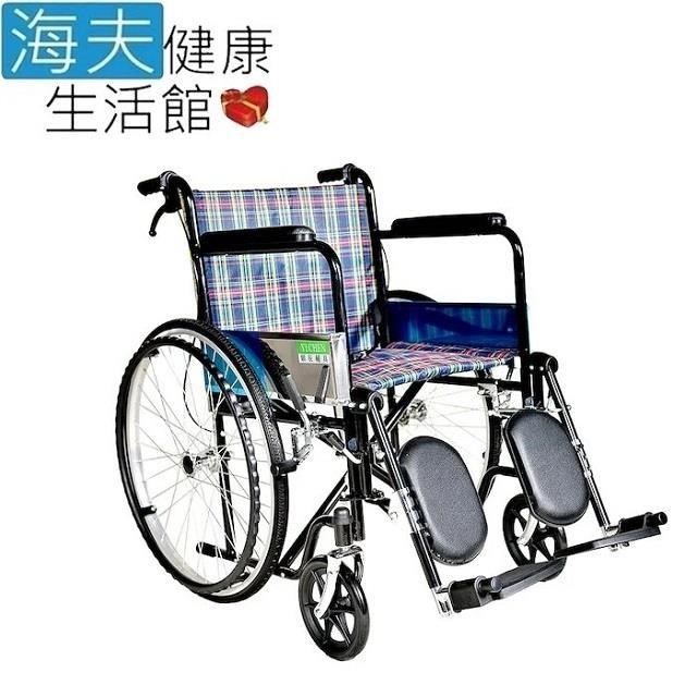 頤辰醫 療機械式輪 椅未滅菌 海夫24吋 鐵製骨科腳升降腿復健式A款(YC-972C)