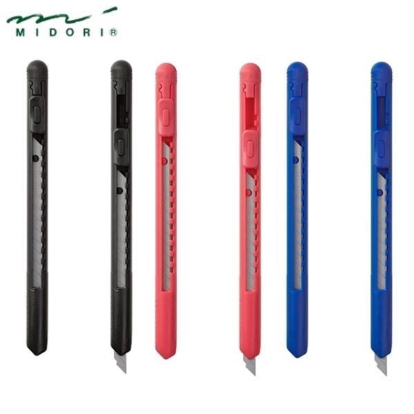 日本原裝進口Midori 45度極細刃筆型美工刀3532筆形美工刀(替刃6mm刀片)筆刀筆型刀筆形