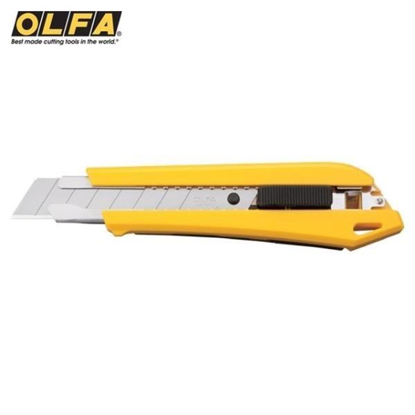 日本優良設計獎OLFA大型美工刀DL-1含折刃器刀片收納盒(自動鎖定刀片18mm,品番207B)