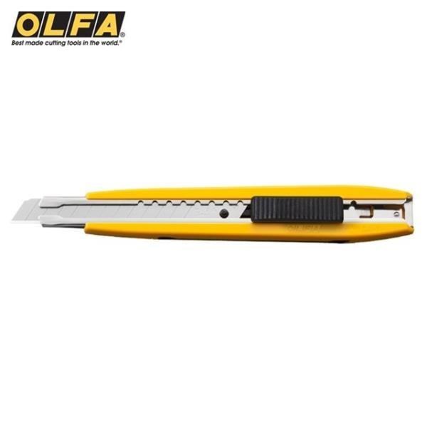 日本優良設計獎OLFA標準型美工刀DA-1含折刃收納盒(右左手皆適;自動鎖定刀片9mm)