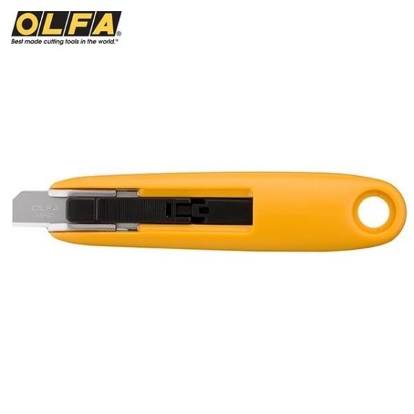 日本製造OLFA左手右手兩用安全工作刀SK-7(刀片自動收回)紙箱刀紙片紙板切割刀安全刀