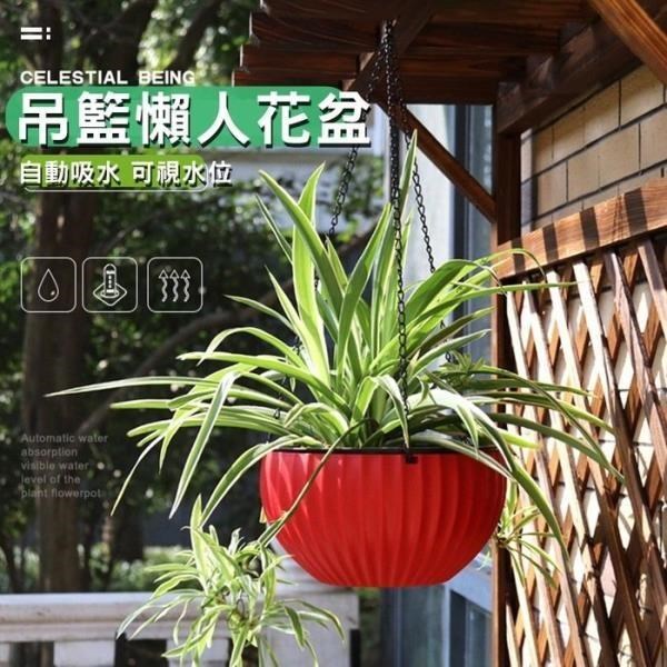 【珍愛頌】N135 可視水位 吊籃懶人花盆 (大號) 附水位計