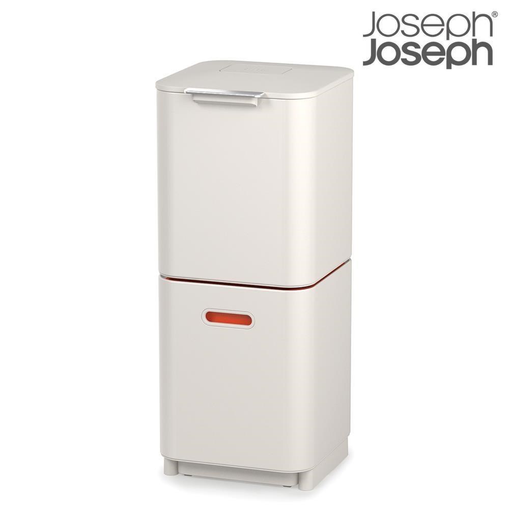 【Joseph Joseph】 Totem系列分類垃圾桶40L-白