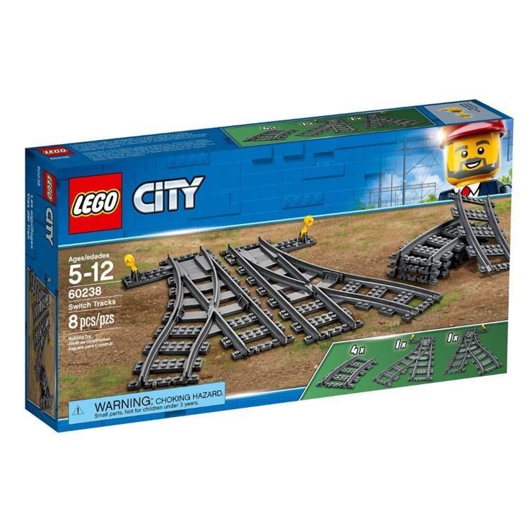 【LEGO 樂高積木】城市 City 系列-切換式軌道 60238