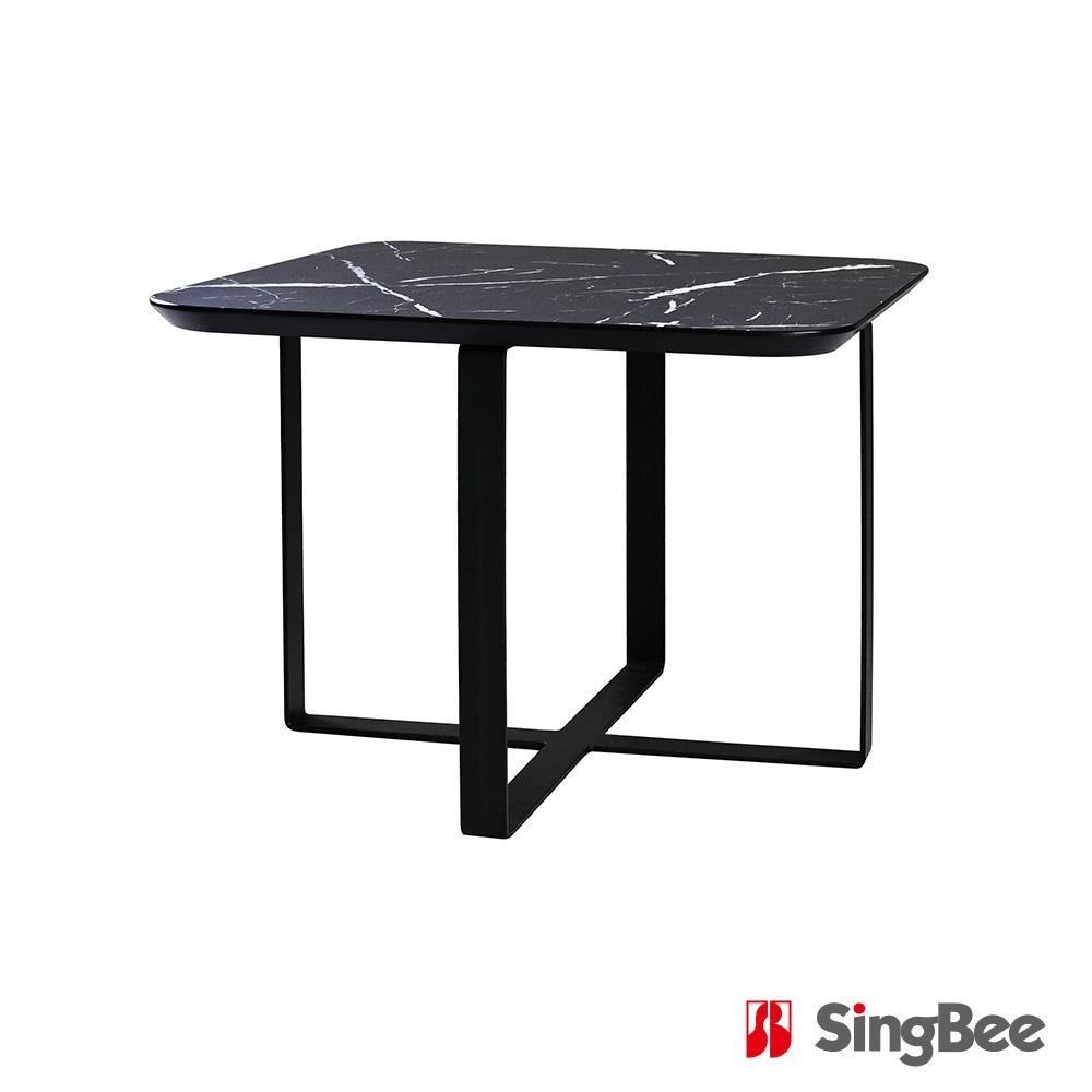 SingBee 欣美 石紋方型單層茶几CT60S(子母茶几 咖啡桌 客廳桌 桌子 茶几組合 置物桌)