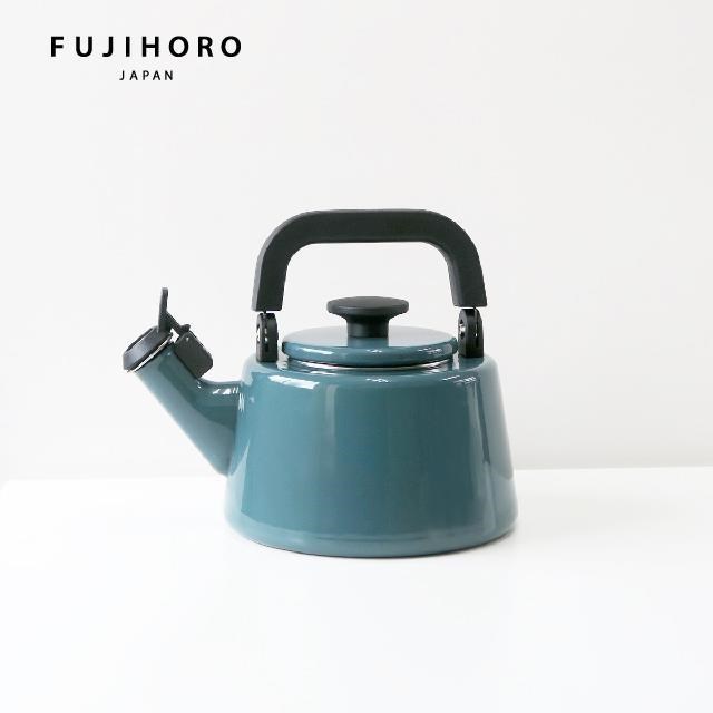 【FUJIHORO 富士琺瑯】COTTON 2.1L笛音琺瑯燒水壺-煙霧籃