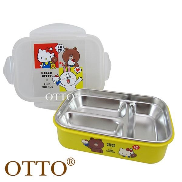 【OTTO】Hello Kitty x Line Friends不鏽鋼隔熱餐盒 KLS-8112B
