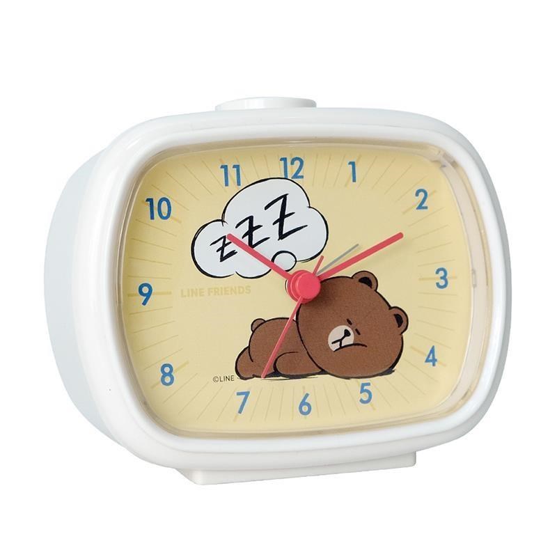 【CarryPlus】官方授權 LINE FRIENDS-熊大好好睡 掃秒靜音鬧鐘