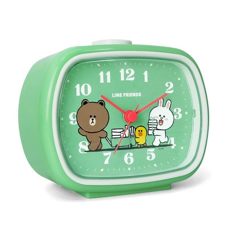 【CarryPlus】官方授權LINE FRIENDS-熊大、莎莉、兔兔一起愛地球 掃秒靜音鬧鐘