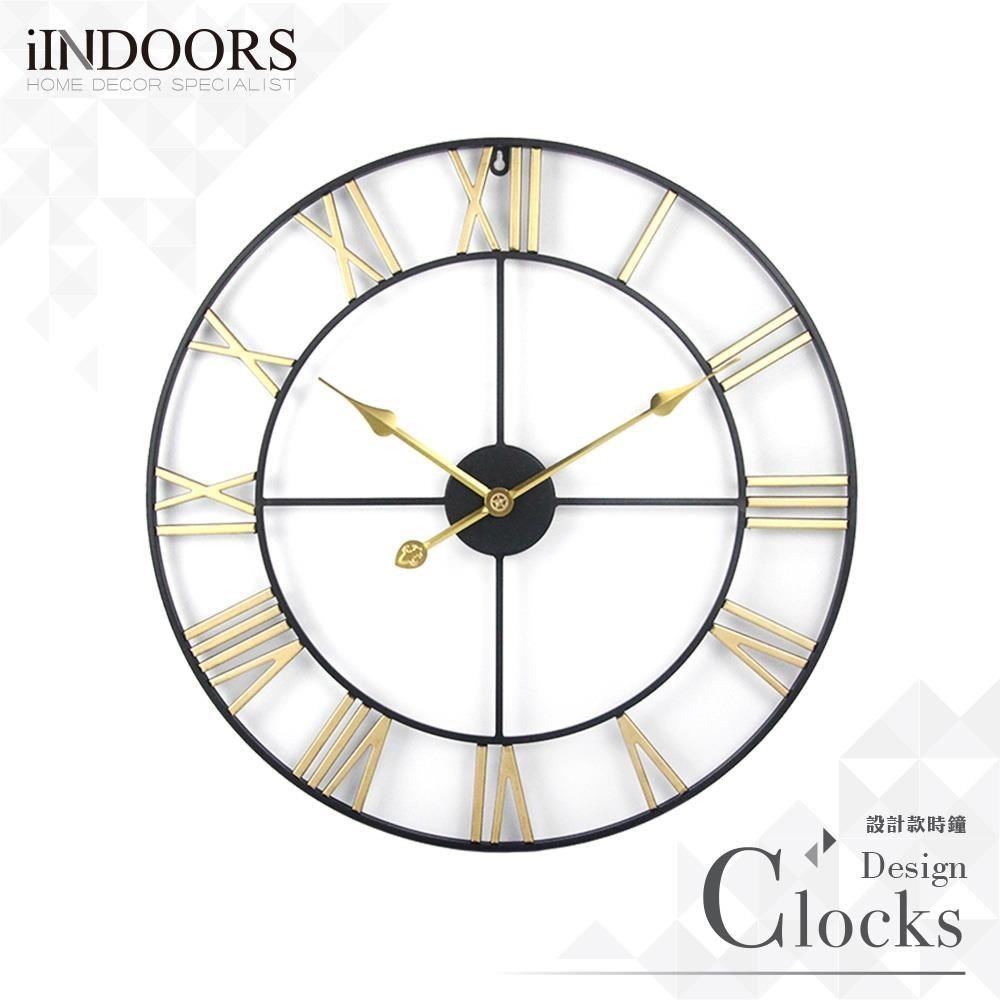 工業設計時鐘-雙色金針60cm