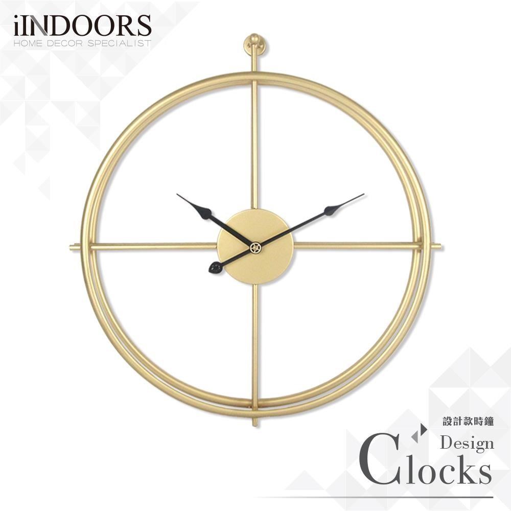 工業設計時鐘-璀璨黑針50cm