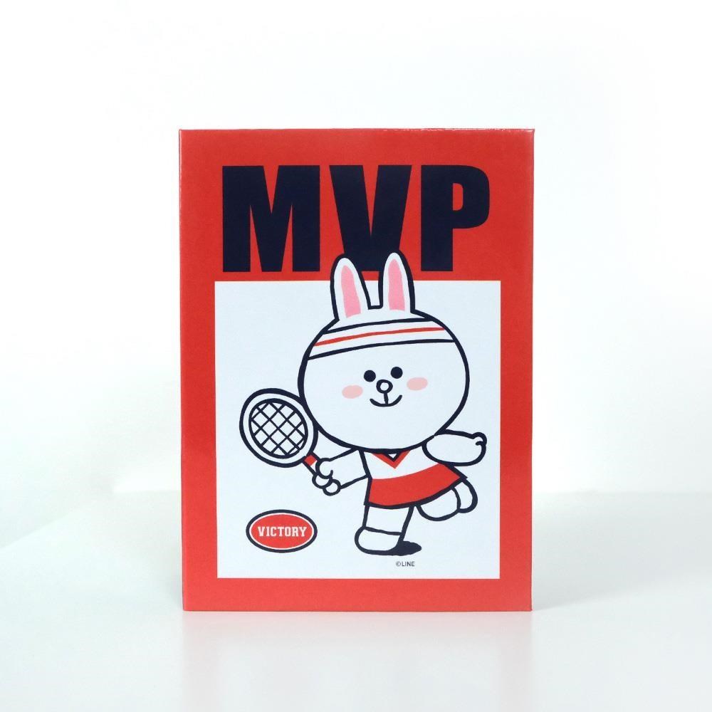 【CarryPlus】官方授權LINE FRIENDS書本桌鐘-年度VIP 網球兔兔(無鬧鐘)