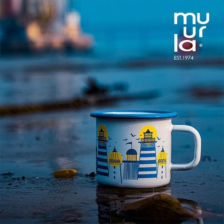 芬蘭Muurla北歐燈塔系列-1333-037-20-燈塔琺瑯杯370cc/咖啡杯/琺瑯杯