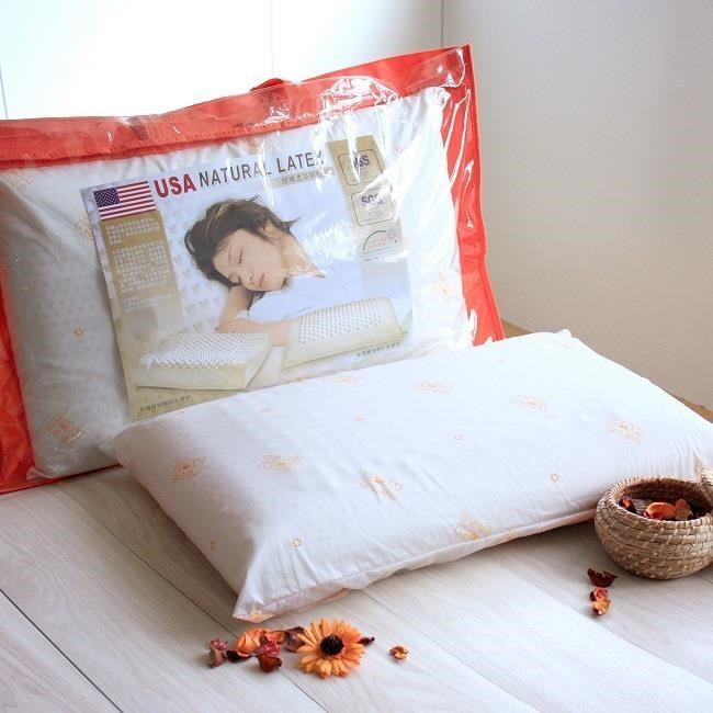 【寢室物語】防螨抗菌標準顆粒乳膠枕