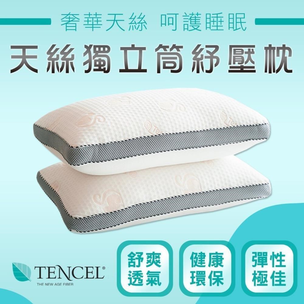 五星級蘭精天絲 獨立筒枕頭 頸枕頭枕 寢室用品 台灣製