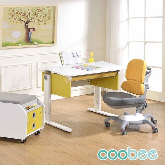 【coobee】雙板型成長機能桌+142上下雙背椅 (CB-501)