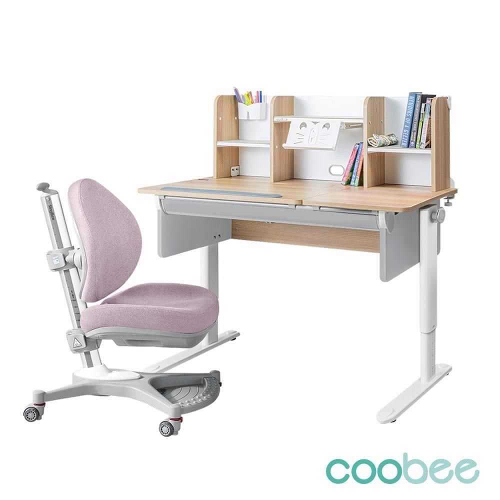 【SingBee 欣美】coobee 502 L板型機能桌+桌上書架+138單背椅