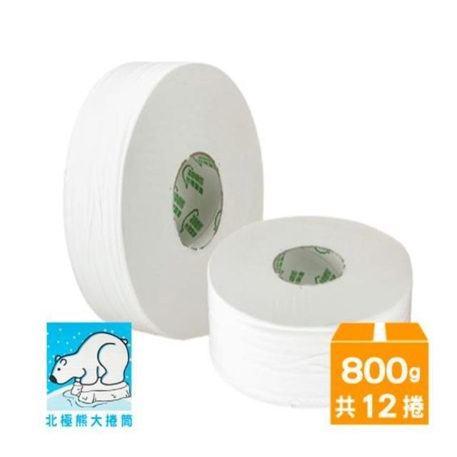 北極熊環保大捲筒衛生紙 800gx12捲/箱