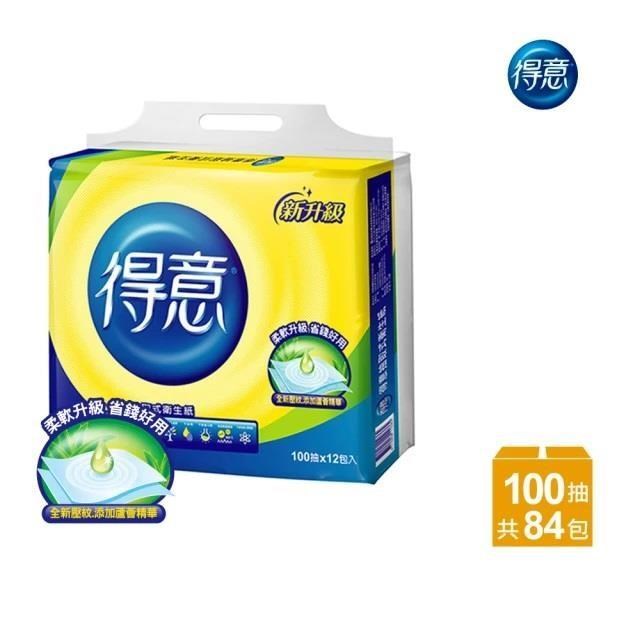 得意 抽取衛生紙 100抽*84包/箱