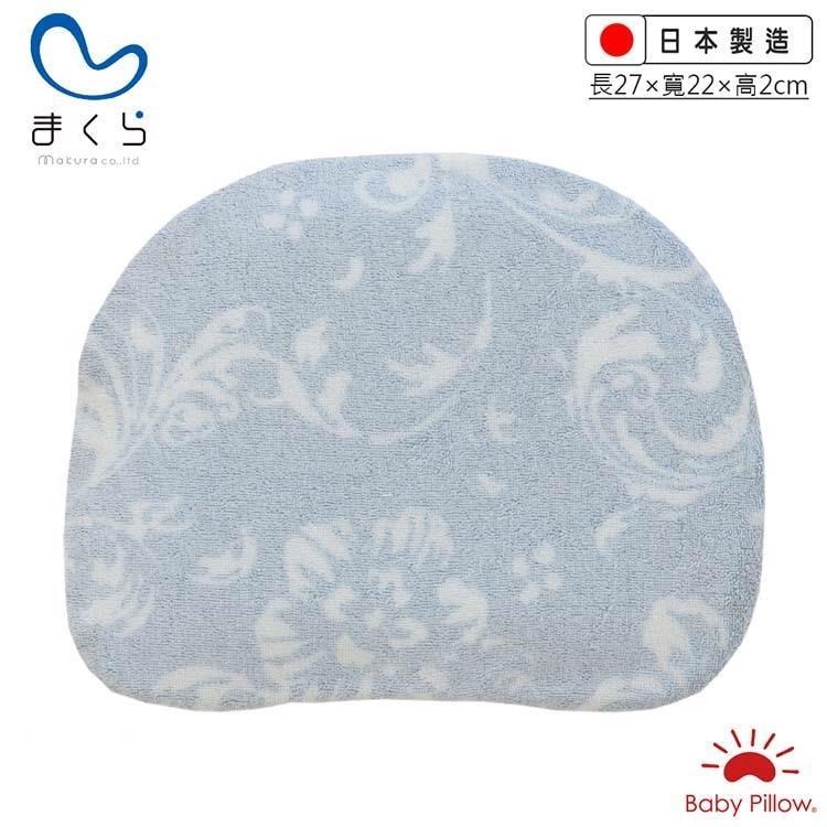 MAKURA【Baby Pillow】透氣兩用嬰兒靠枕-花朵藍