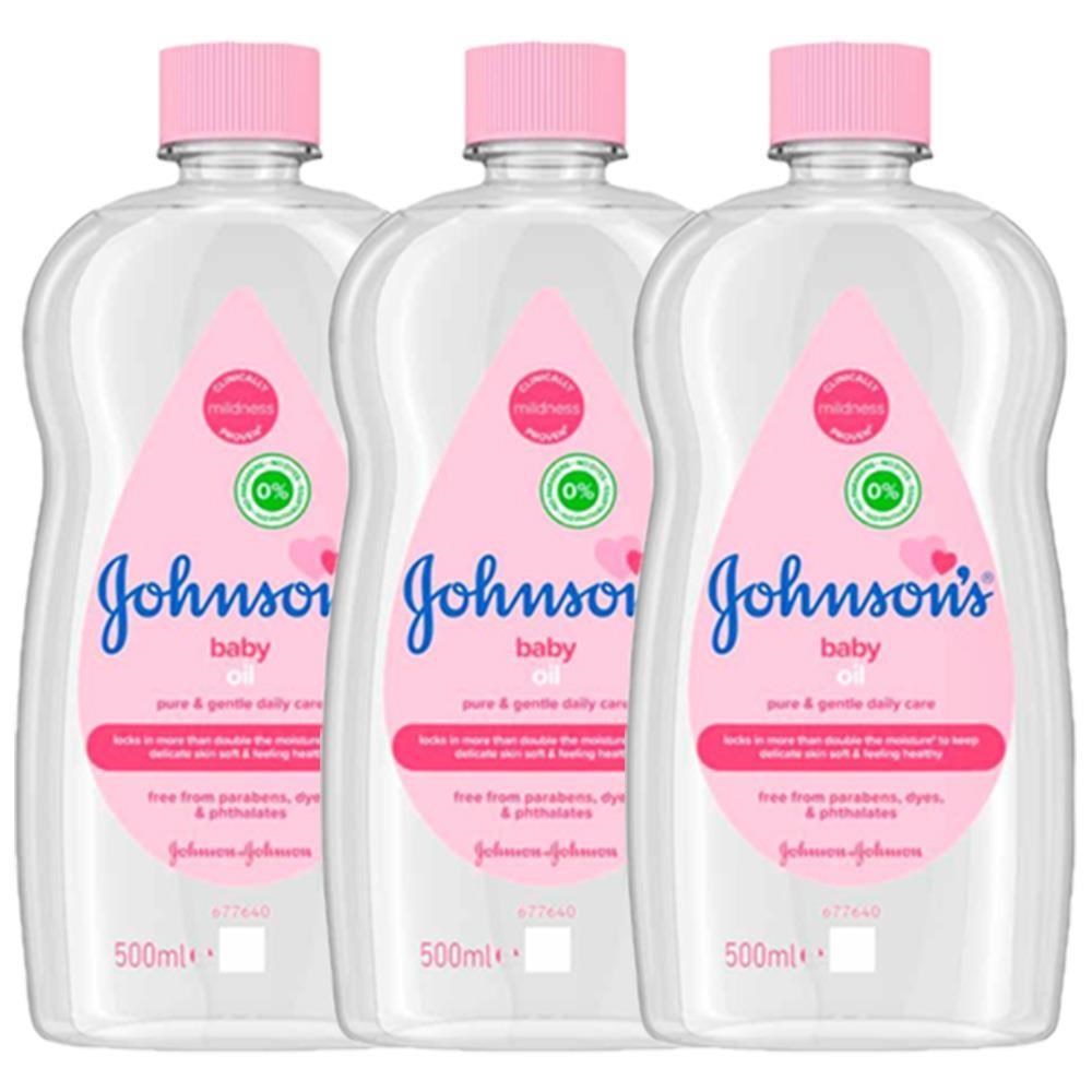 【嬌生】嬰兒油 500ml(3入)