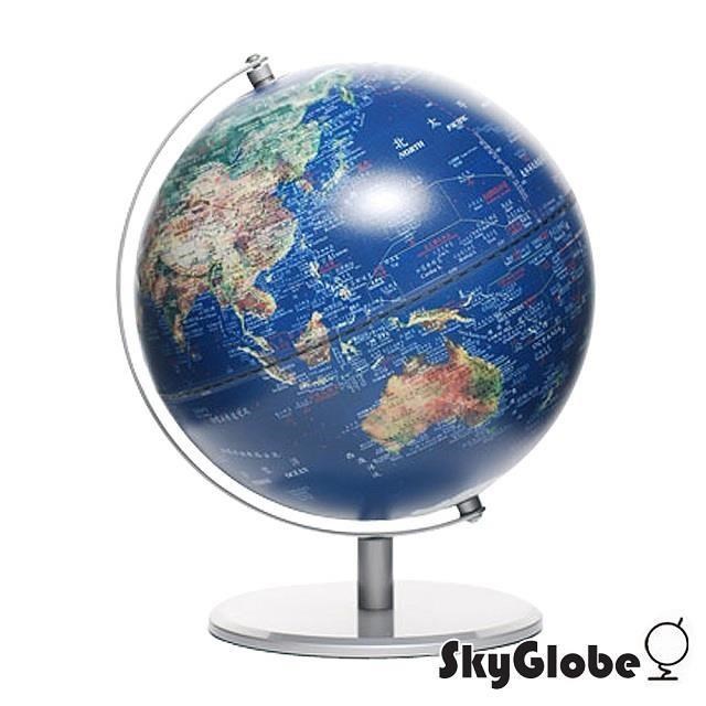 【SkyGlobe】10吋衛星金屬手臂地球儀(中英文版)