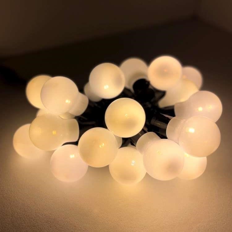摩達客-LED20燈-仿真燈-乳白殼(暖白光)
