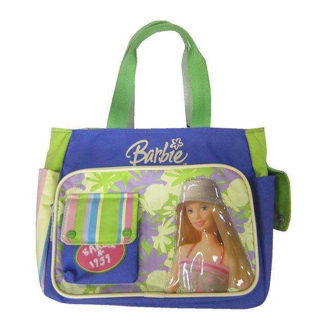 芭比娃娃 餐袋便當袋簡單手提袋外可放置水瓶外出簡易提帶