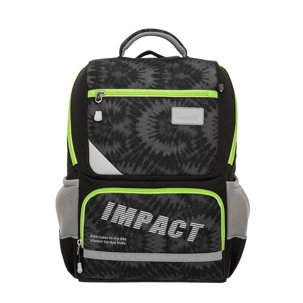 【IMPACT】怡寶 紮染風成長型護脊書包-黑 /個 IM003691BK