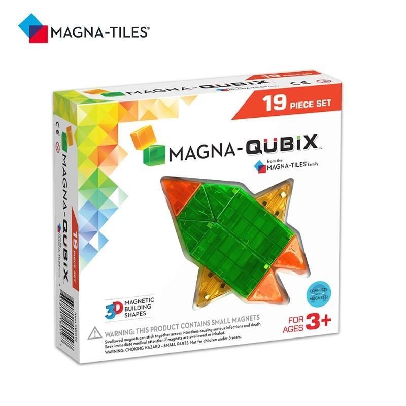 Magna-Tiles Magna-Qubix 磁力積木19片