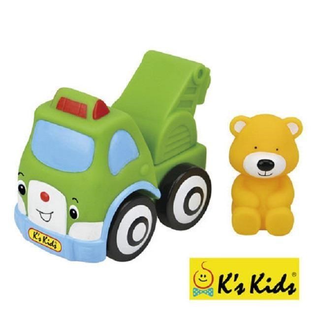 【香港 K's Kids 奇智奇思】彩色安全積木-波比熊吊車 (洗澡玩具) SB00290