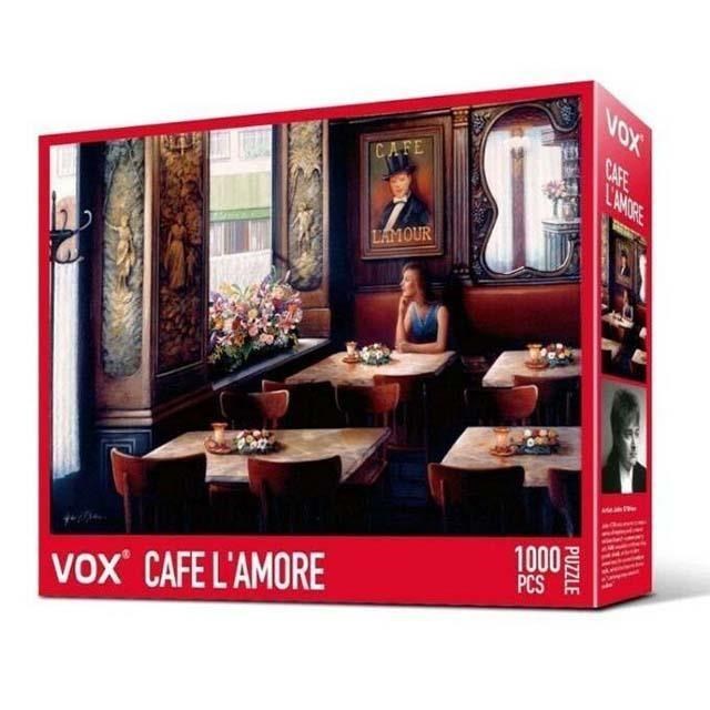 VOX福思進口拼圖-插畫藝術-愛情咖啡廳 CAFÉ L'AMORE 1000片拼圖 VE1000-22