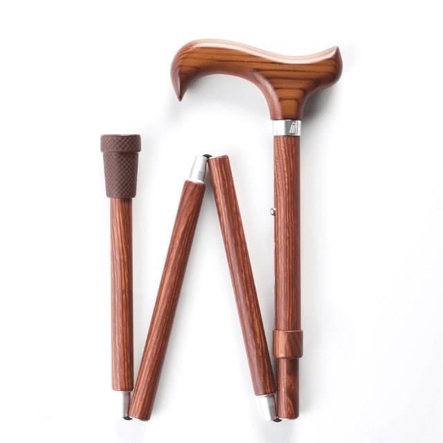 【Merry Sticks 悅杖】 天然木紋折疊手杖 - 栓木