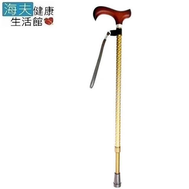 醫 療用手杖(未滅菌)【海夫健康生活館】護立康 星光閃耀原木休閒柺杖(MS024)