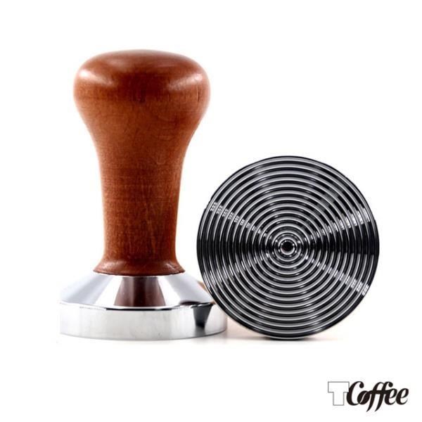 TCoffee MILA-檀木木紋咖啡填壓器 58mm