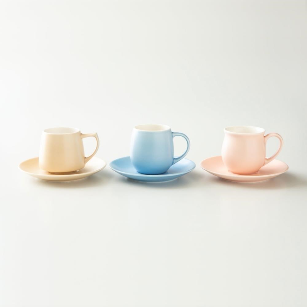 日本ORIGAMI Aroma系列陶瓷咖啡杯｜三種款式可選｜霧色