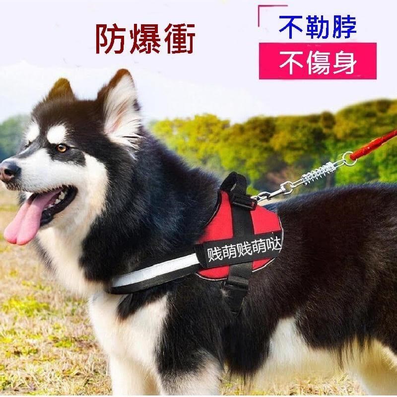 Caiyi K9胸背帶 寵物防暴衝帶 狗胸背帶 寵物防暴衝 牽繩 寵物胸背帶 L