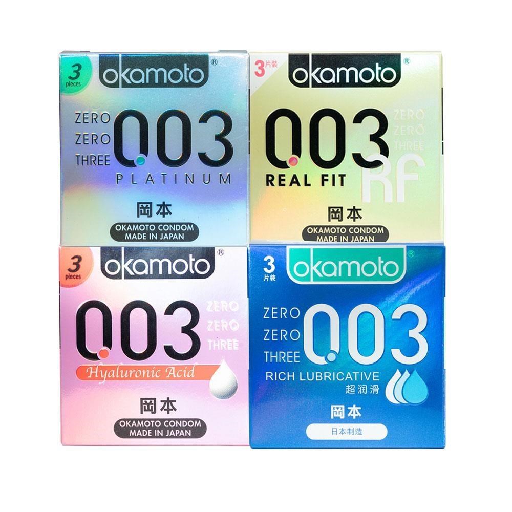 okamoto岡本-003 Combo 4合1極薄組合保險套(3入x4盒)