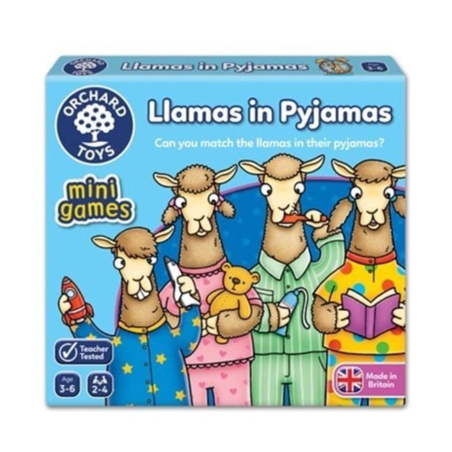 【英國 Orchard Toys 桌遊】羊駝睡覺囉！Llamas in Pyjamas OT-358
