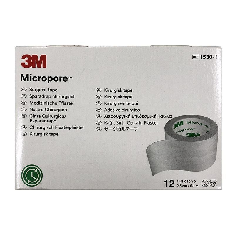 【3M】通氣膠帶(未滅菌) 1530-1 12入/盒