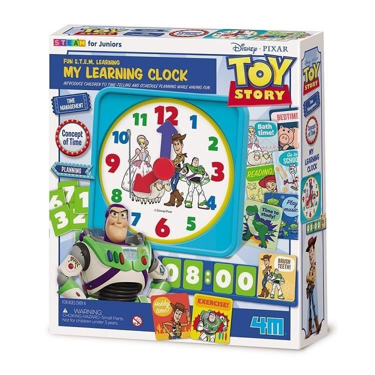 【4M創意玩具】迪士尼創作系列-玩具總動員認知學習時鐘 SD003120