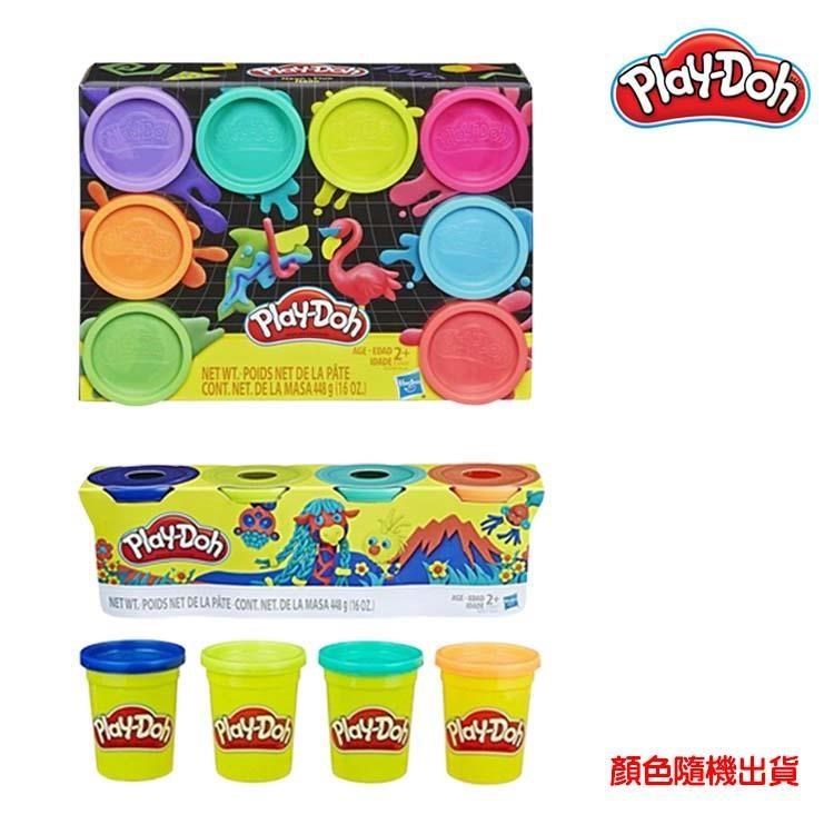 【培樂多 Play-Doh超值組】八色黏土組+四色組經典款 (顏色隨機)