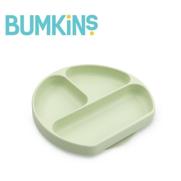 美國 Bumkins 矽膠餐盤(香瓜綠)
