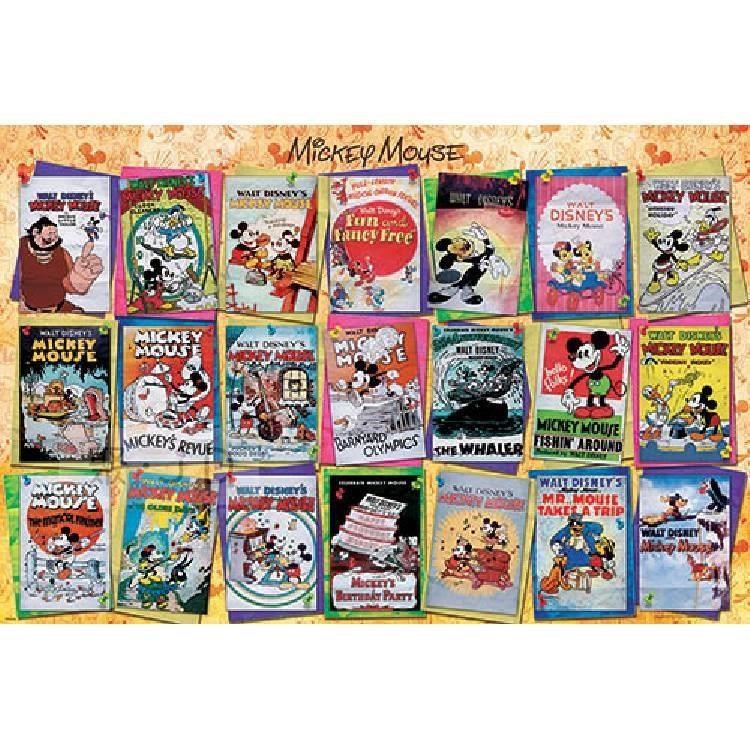 台製拼圖-迪士尼典藏海報系列-米奇 Mickey Mouse(1) 1000片 HPD01000-105