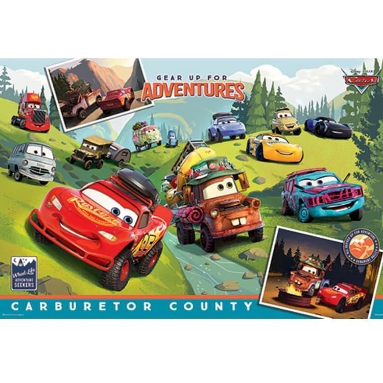 台製拼圖-迪士尼系列-汽車總動員(3) Cars 1000片盒裝拼圖 HPD01000-073