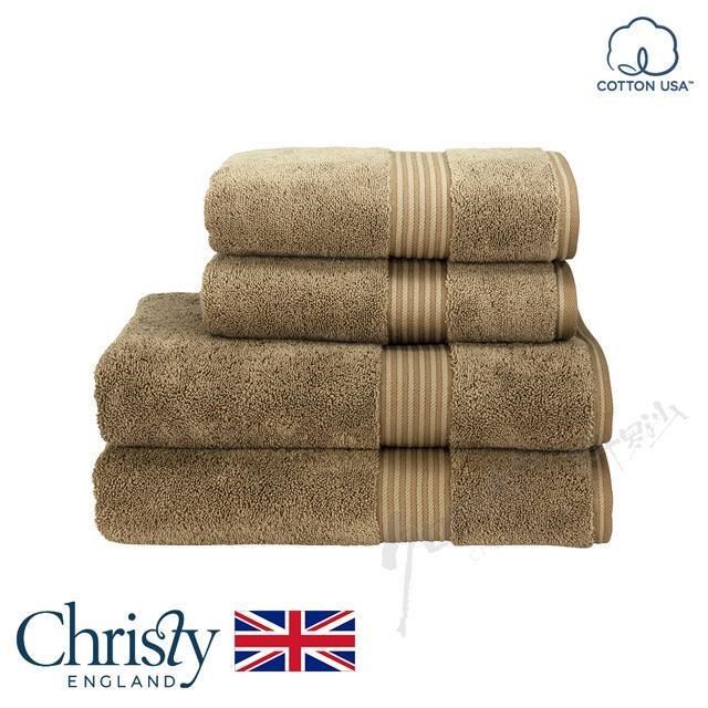 【Croissant 科羅沙】英國皇室品牌Christy 美國棉MARK浴巾 棕色 75*137cm