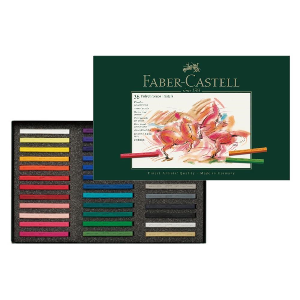 【Faber-Castell】輝柏 藝術家級粉彩條 36色 / 盒 128536
