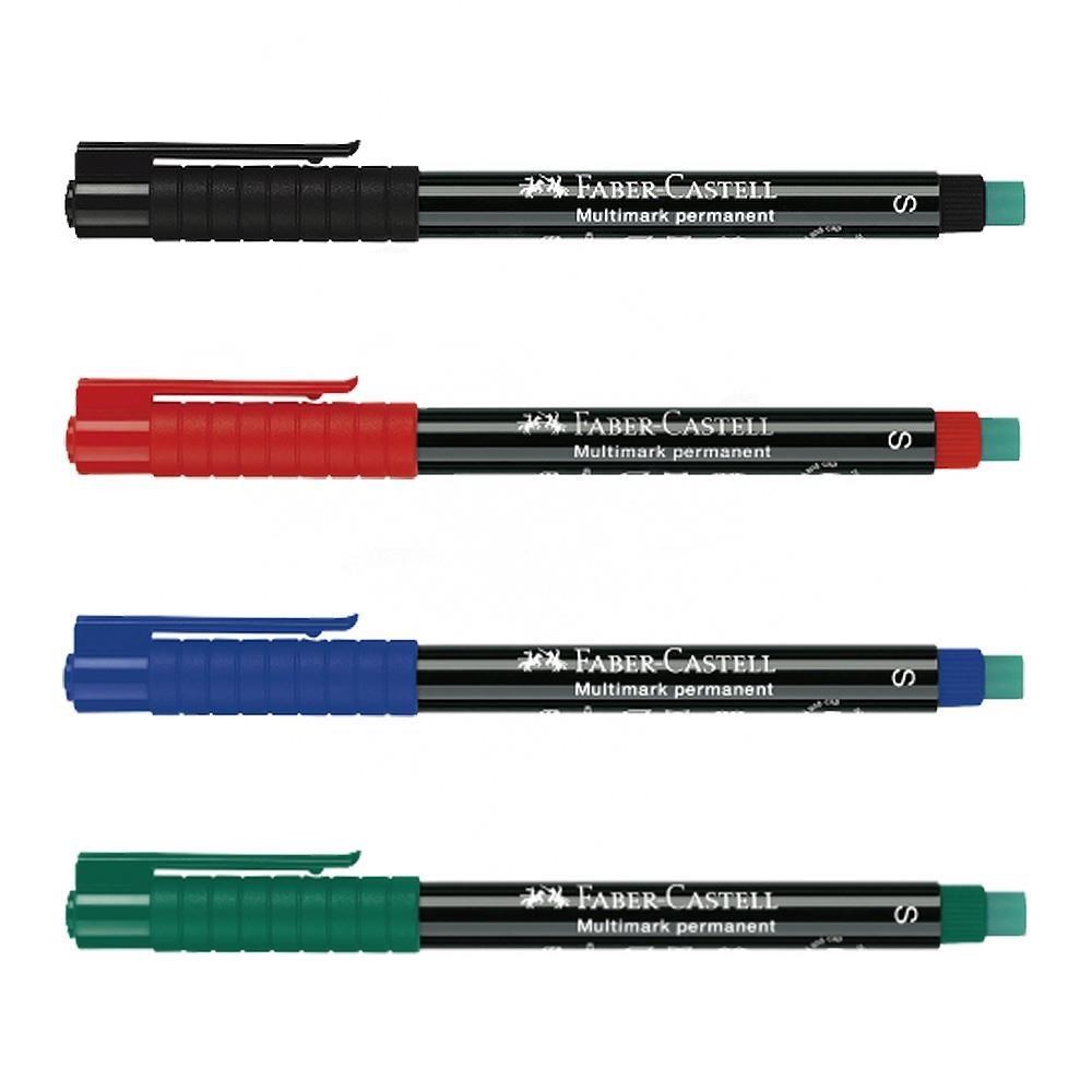 【Faber-Castell】輝柏 全能油性萬用筆 S 黑/藍/紅/綠色10支入/ 盒 1523