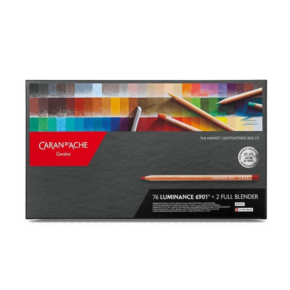 CARAN d'ACHE 瑞士卡達 LUMINANCE 極致專家級油性色鉛 76色/盒 6901.776